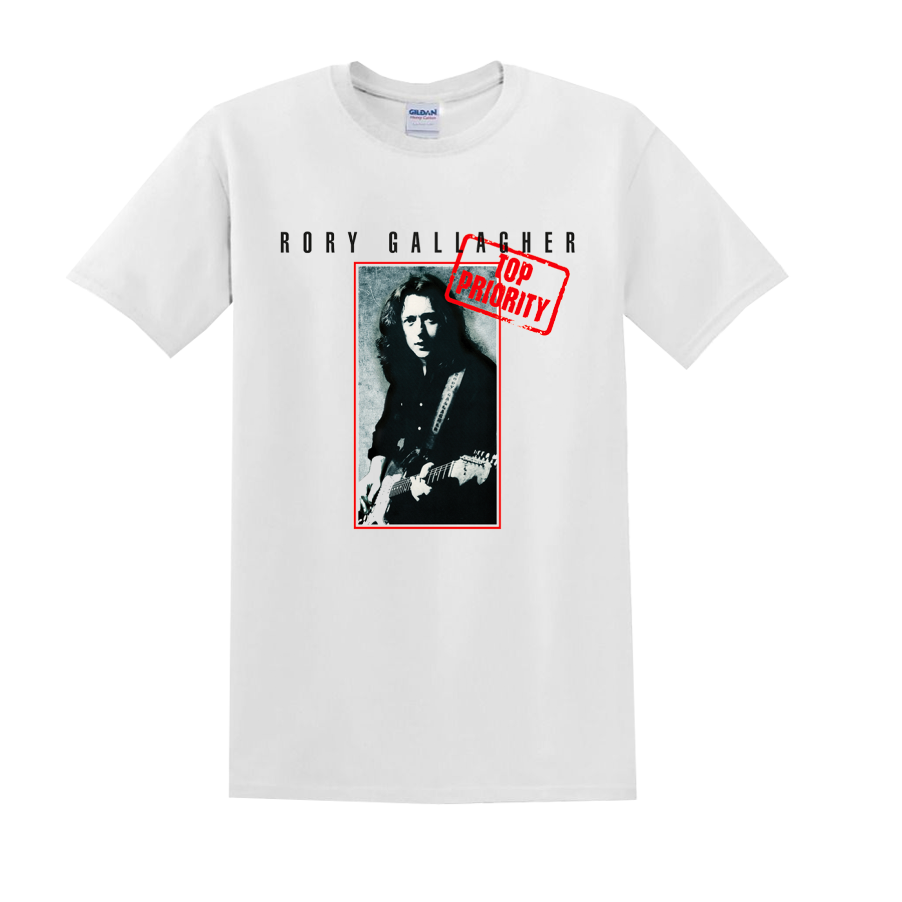 Rory Gallagher - Rory Gallagher - Official Top Priority album (1979) T-shirt.