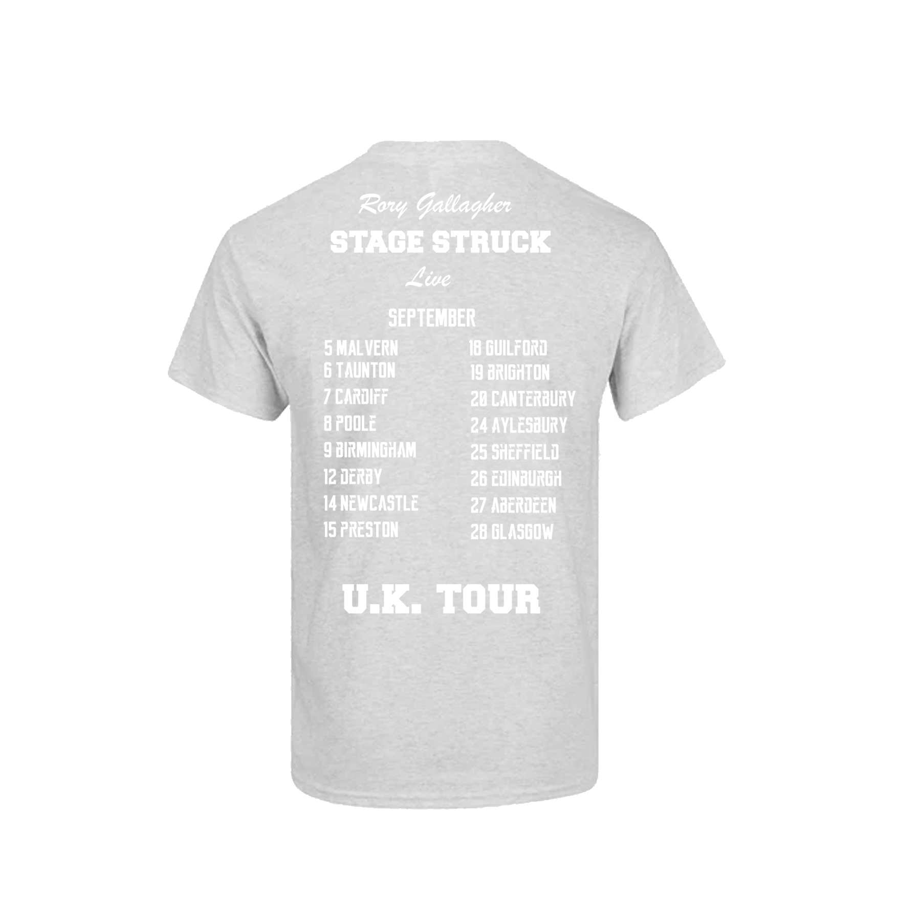 Rory Gallagher - Rory Gallagher - Official Stage Struck Vintage September 1980 Tour T-shirt
